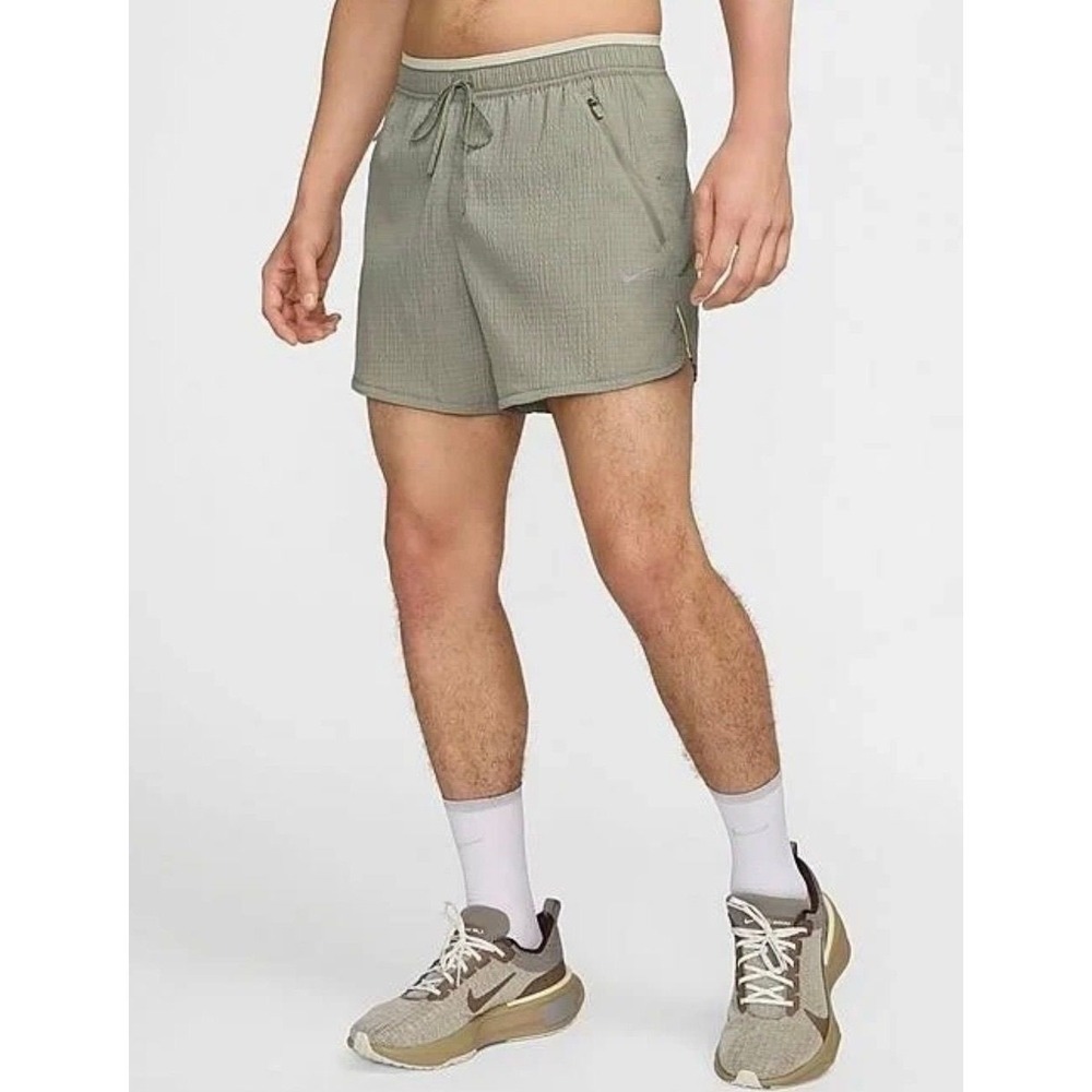 Nike Dri Fit Mens Stride 5" Running Shorts XXL Sage Green NWT